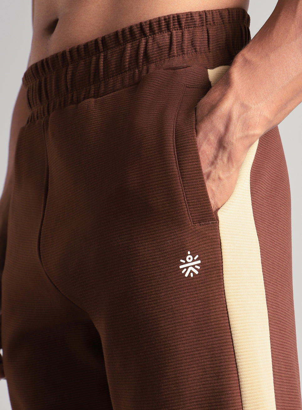 Men's Brown Colourplay Trackpants