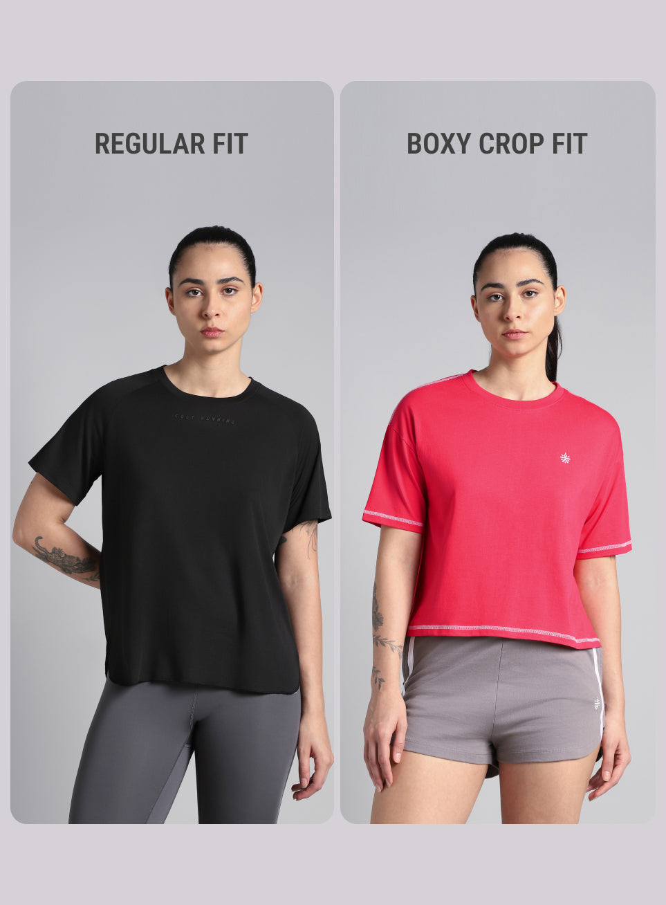 Women's Red Unity Boxy Crop Fit Top