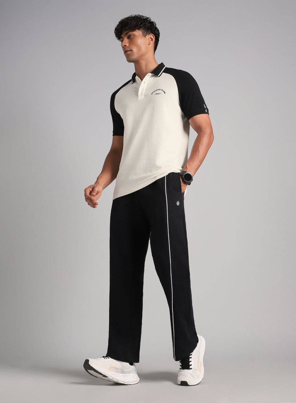 Men's Off White Athletic Club Polo T-Shirt