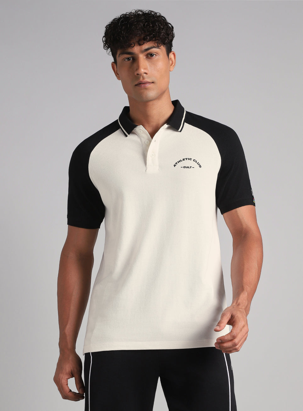 Men's Off White Athletic Club Polo T-Shirt