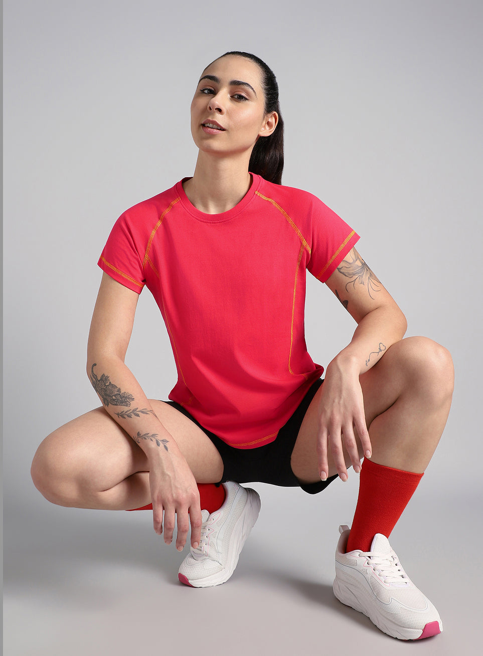 Women's Red Power Line T-shirt