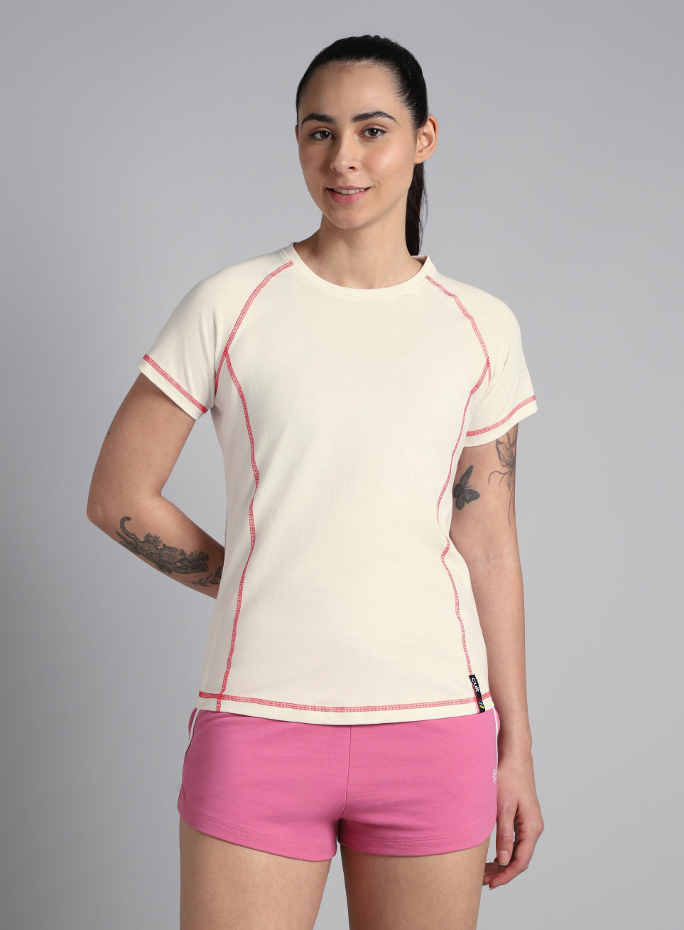 Women's Off White Power Line T-shirt