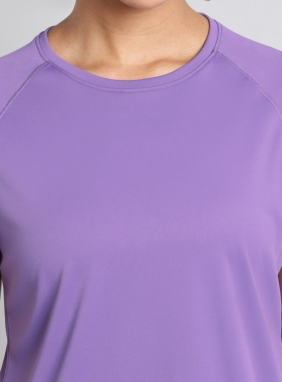 Women's Purple Mesh Contour Training T-shirt