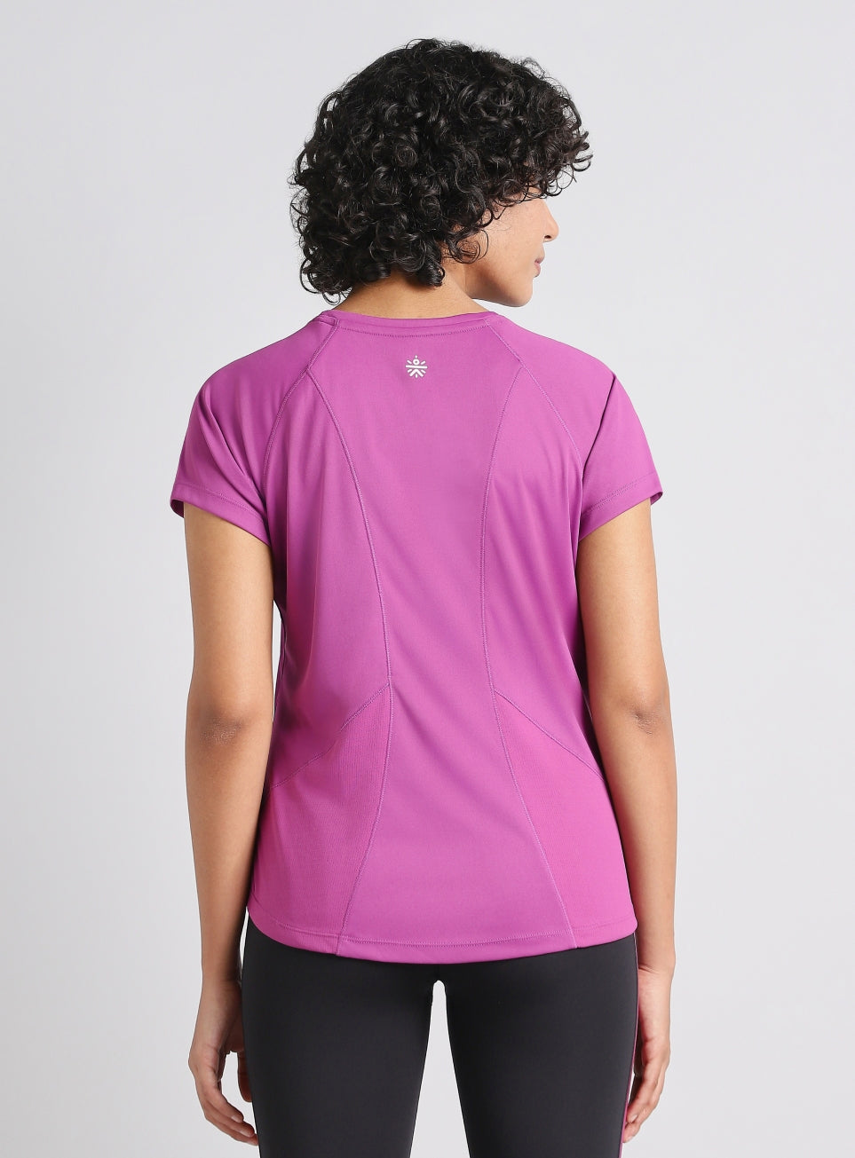Women's Pink Mesh Contour Training T-shirt