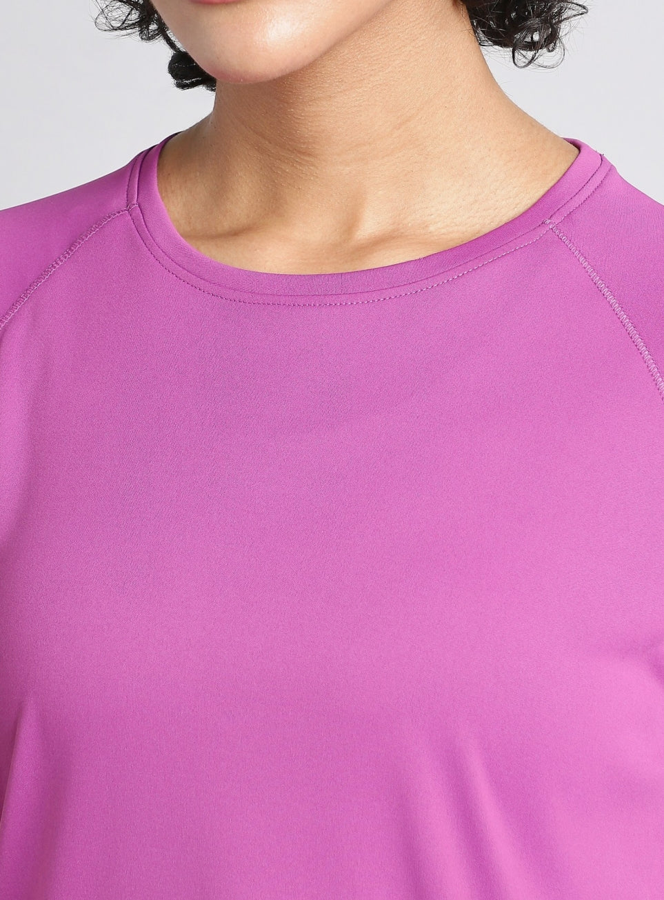 Women's Pink Mesh Contour Training T-shirt