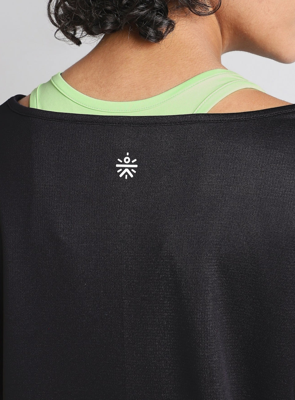 Women's Black Tank Layered Training T-shirt