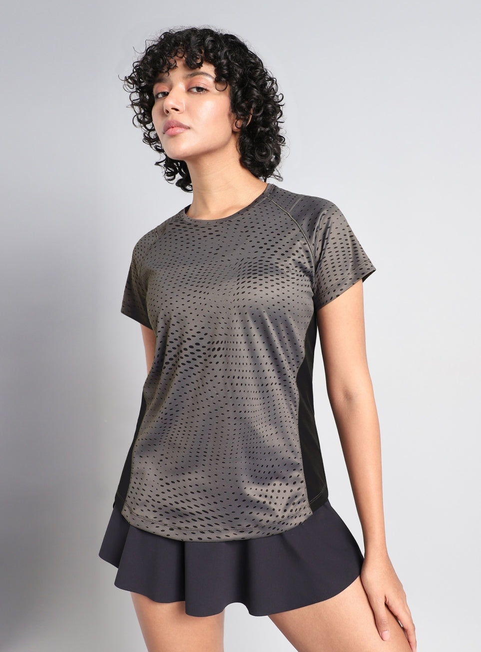 Women's Grey Dynamic Move Training T-shirt
