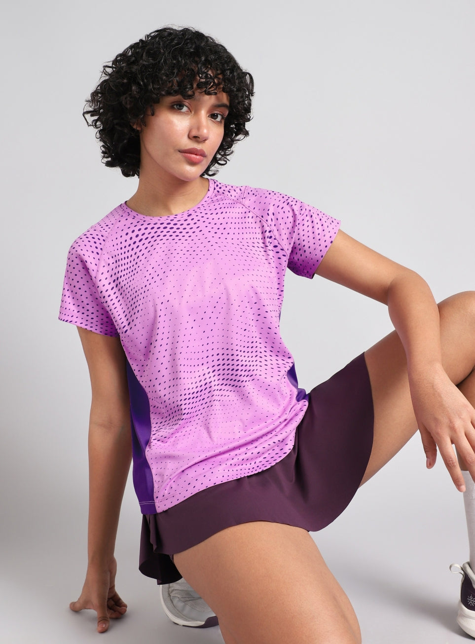 Women's Purple Dynamic Move Training T-shirt