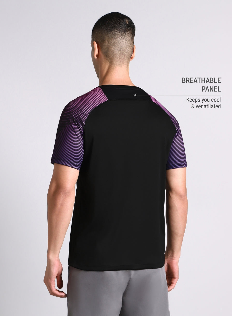 Men's Black Pop Up Training Essential T-shirt