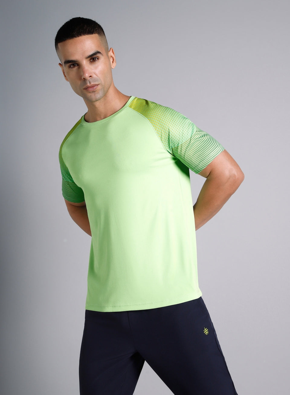 Men's Lime Pop Up Training Essential T-shirt