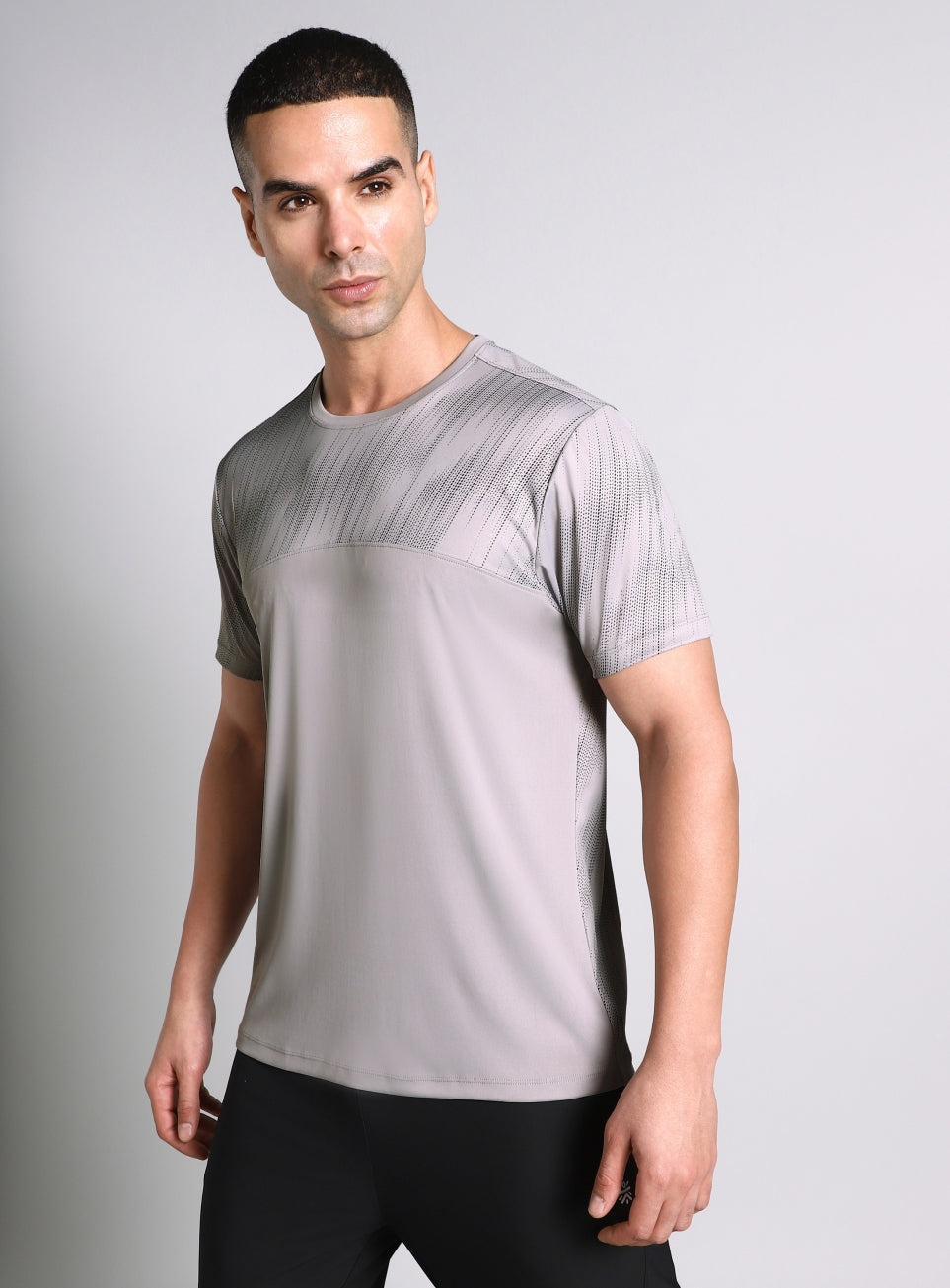 Men's Grey Urban Camo Run Pacer T-shirt