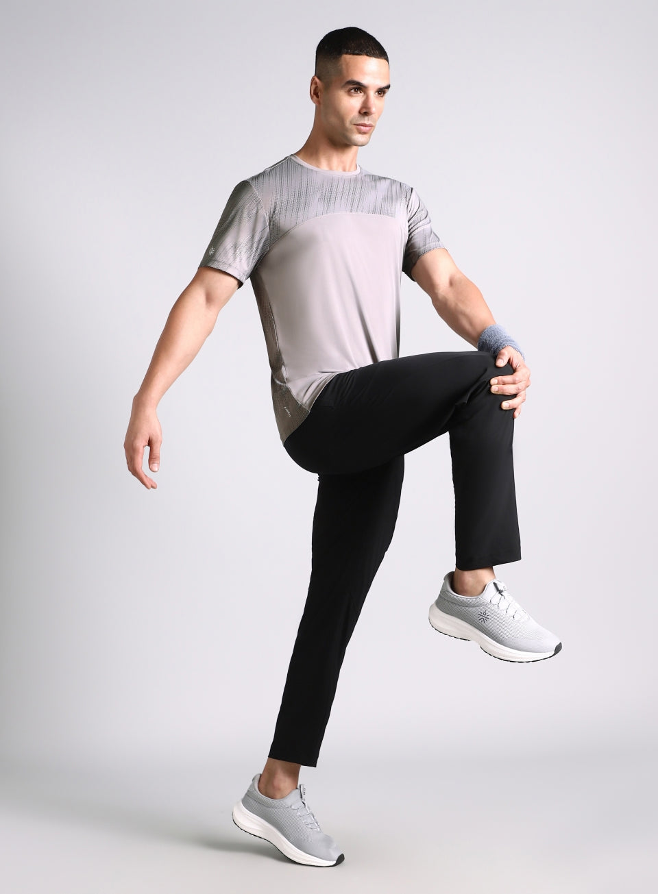 Men's Grey Urban Camo Run Pacer T-shirt