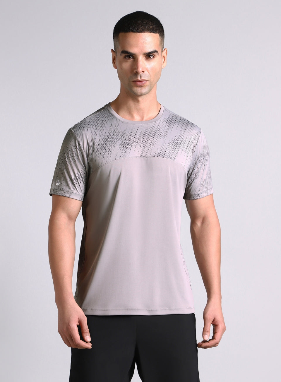 Men's Grey Urban Camo Run Pacer T-shirt