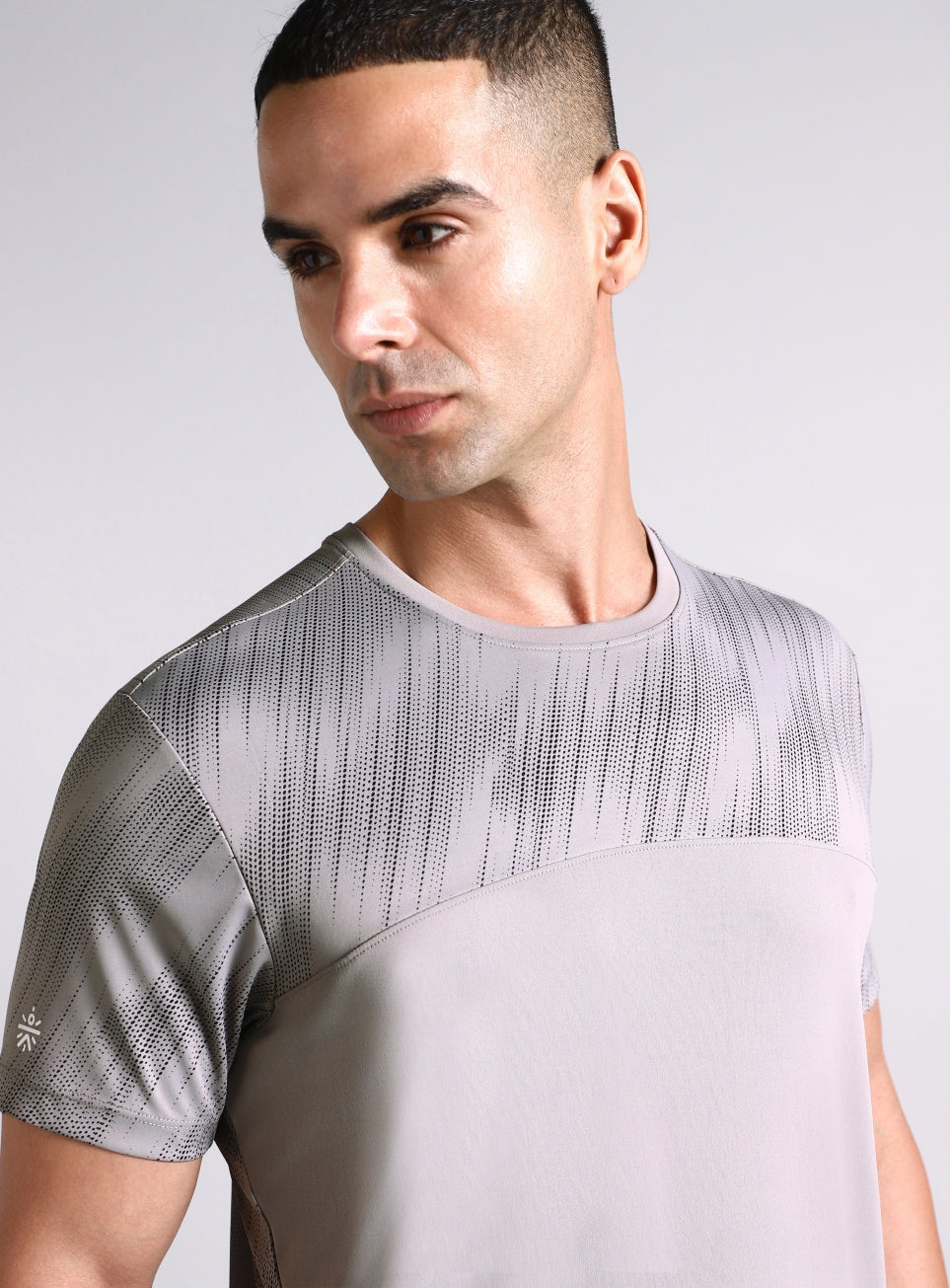 Men's Grey Urban Camo Run Pacer T-shirt