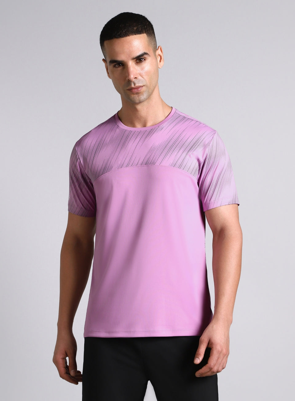 Men's Purple Urban Camo Run Pacer T-shirt