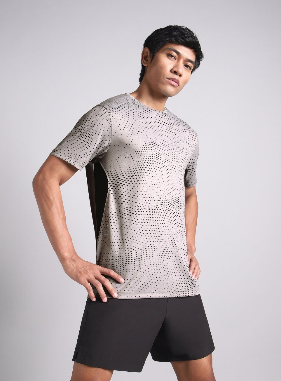 Men's Grey Dynamic Move Training T-shirt