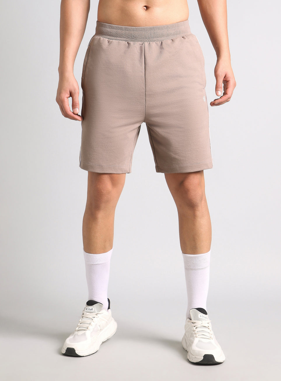 Men's Khaki Edge Line Training Shorts