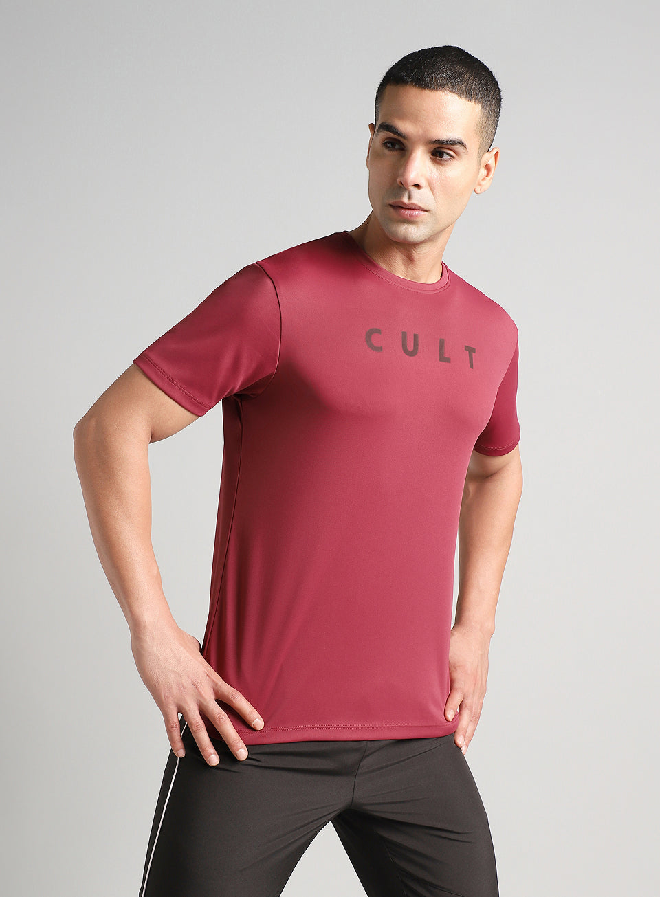 Men's Maroon All Day Training T-shirt