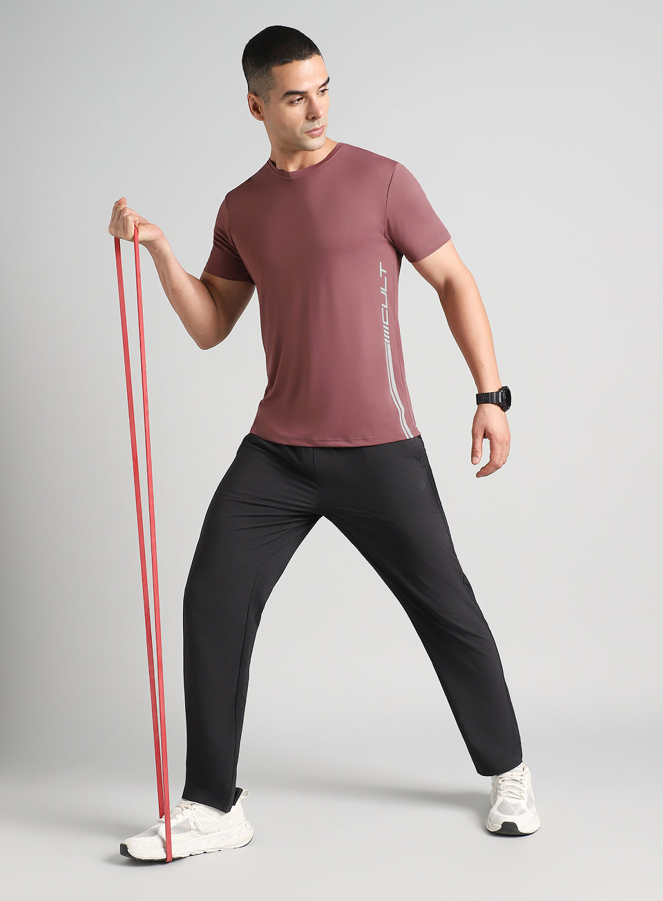 Men's Red Warm Up Training T-shirt