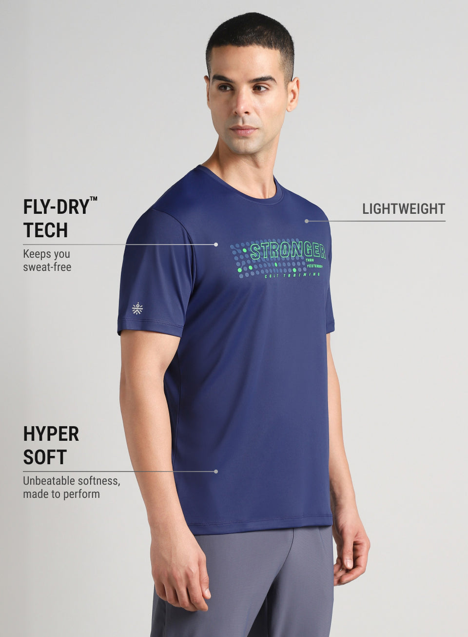 Men's Navy Train Stronger T-shirt