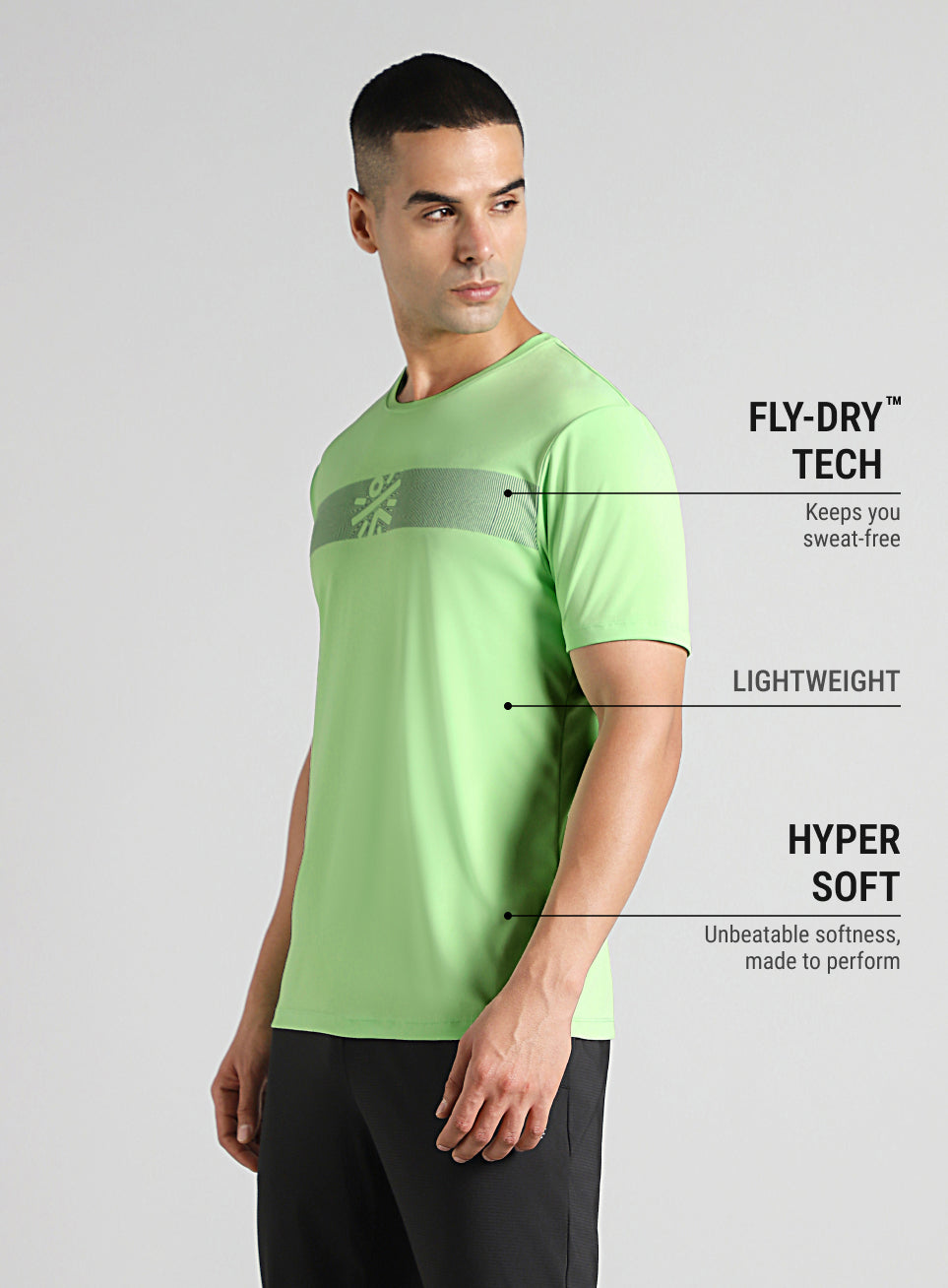 Men's Lime Power Move Training T-shirt