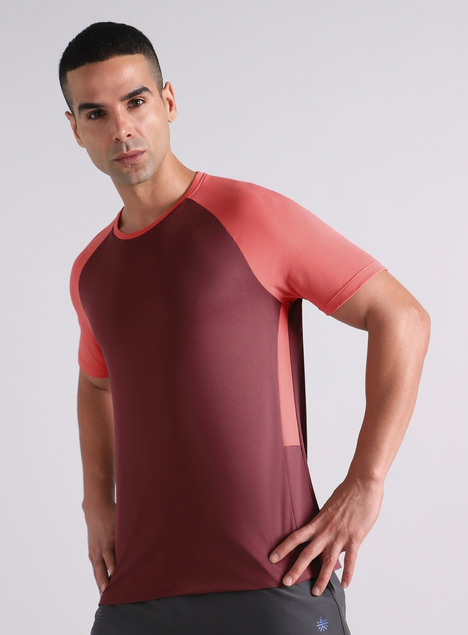 Men's Maroon Power Up Training T-shirt