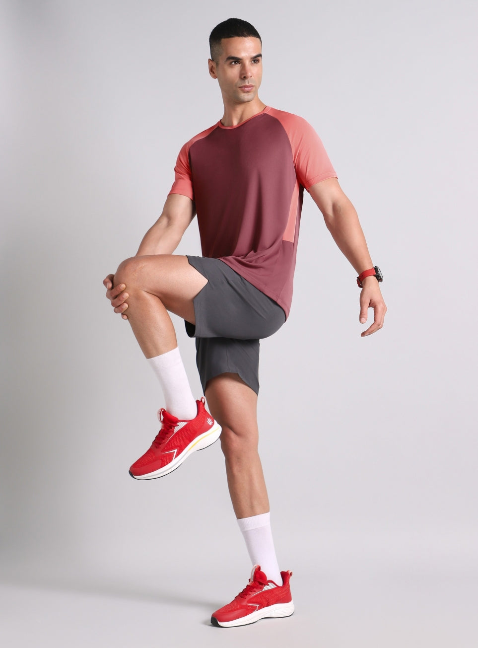 Men's Maroon Power Up Training T-shirt