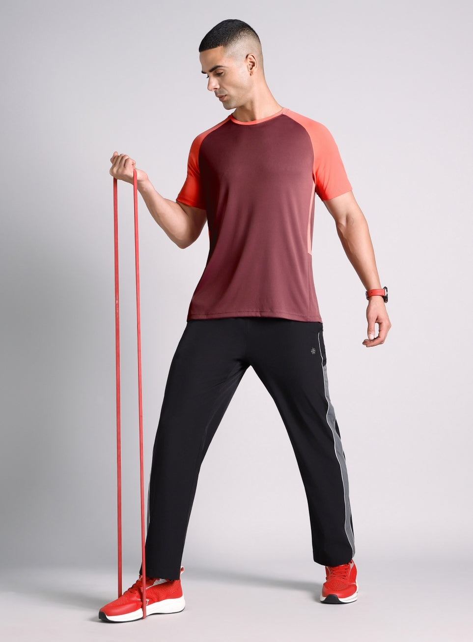 Men's Maroon Power Up Training T-shirt