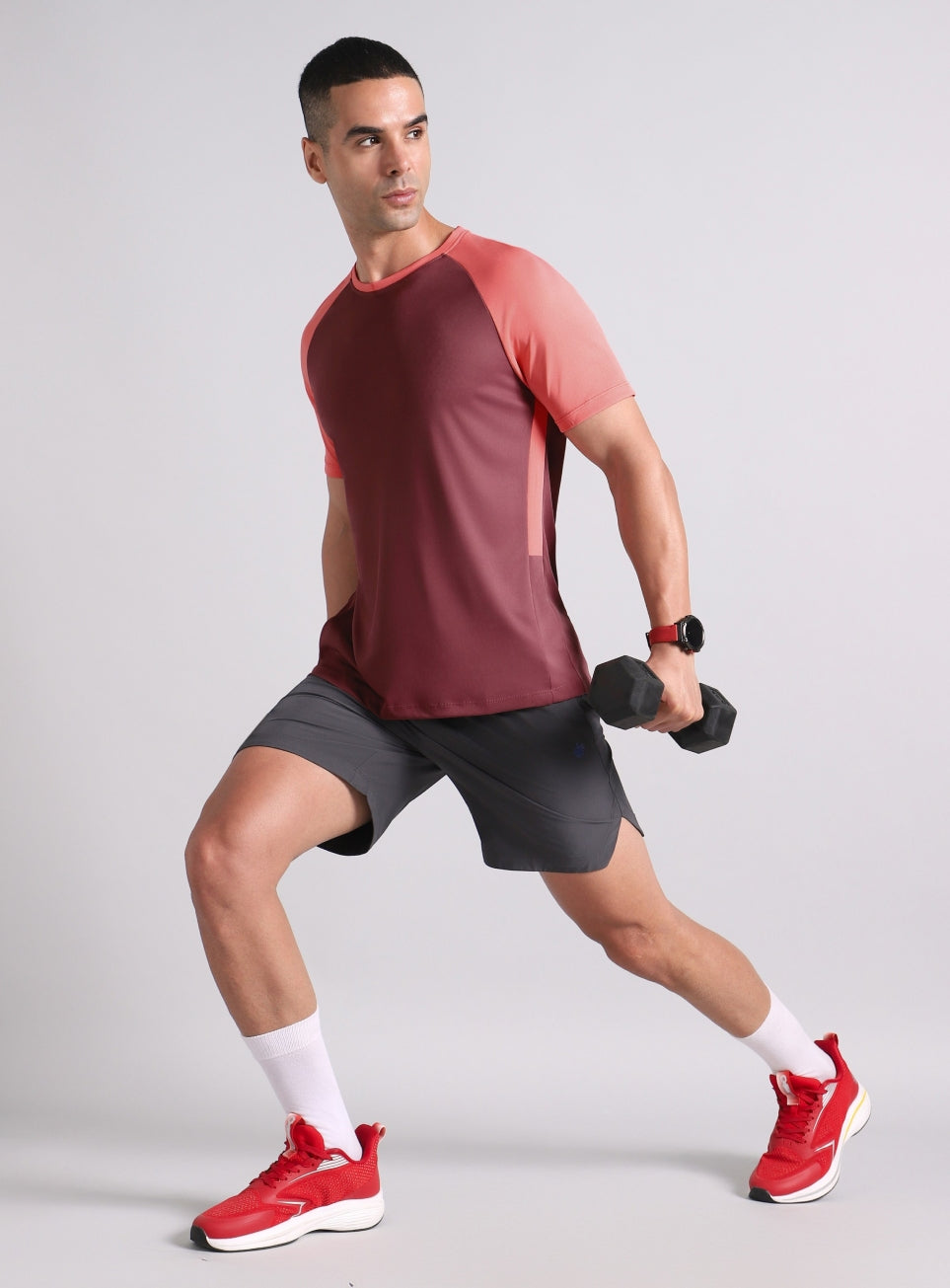 Men's Maroon Power Up Training T-shirt