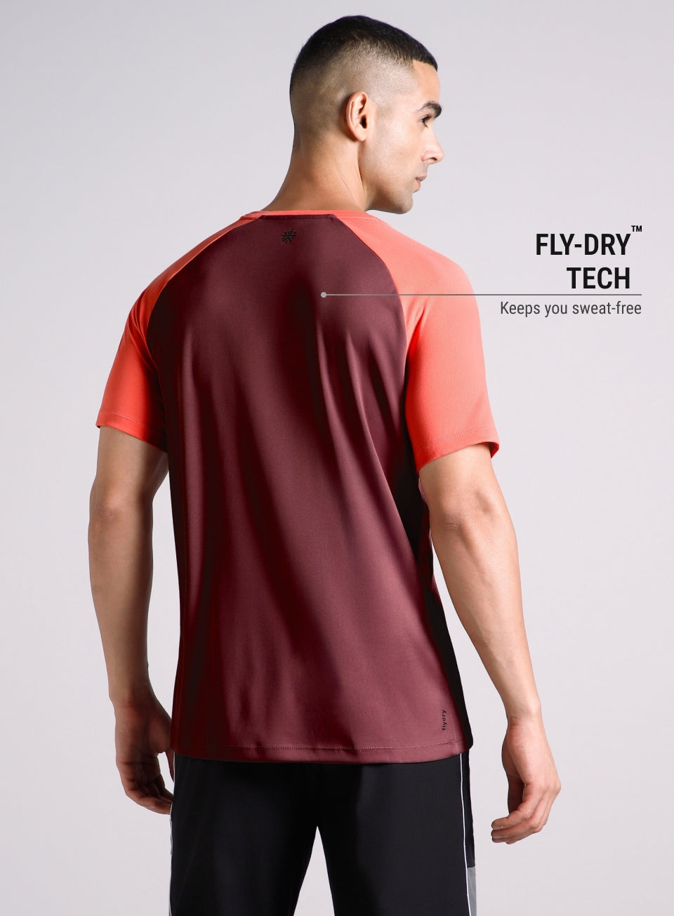 Men's Maroon Power Up Training T-shirt