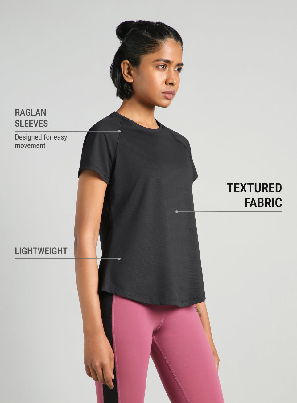 Women's Black Flow HIIT Top