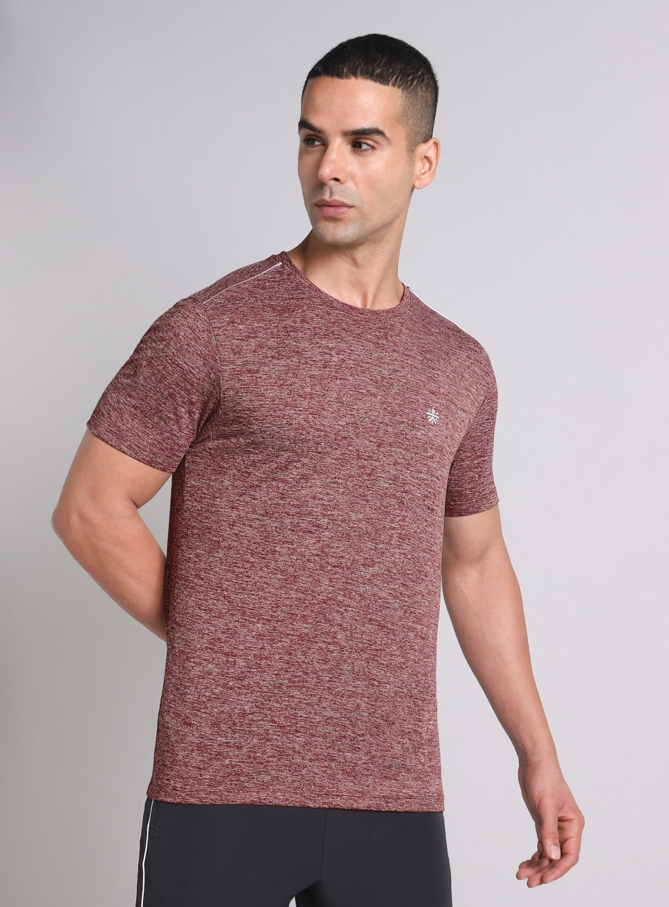 Men's Move All Day Plum Comfortech T-shirt