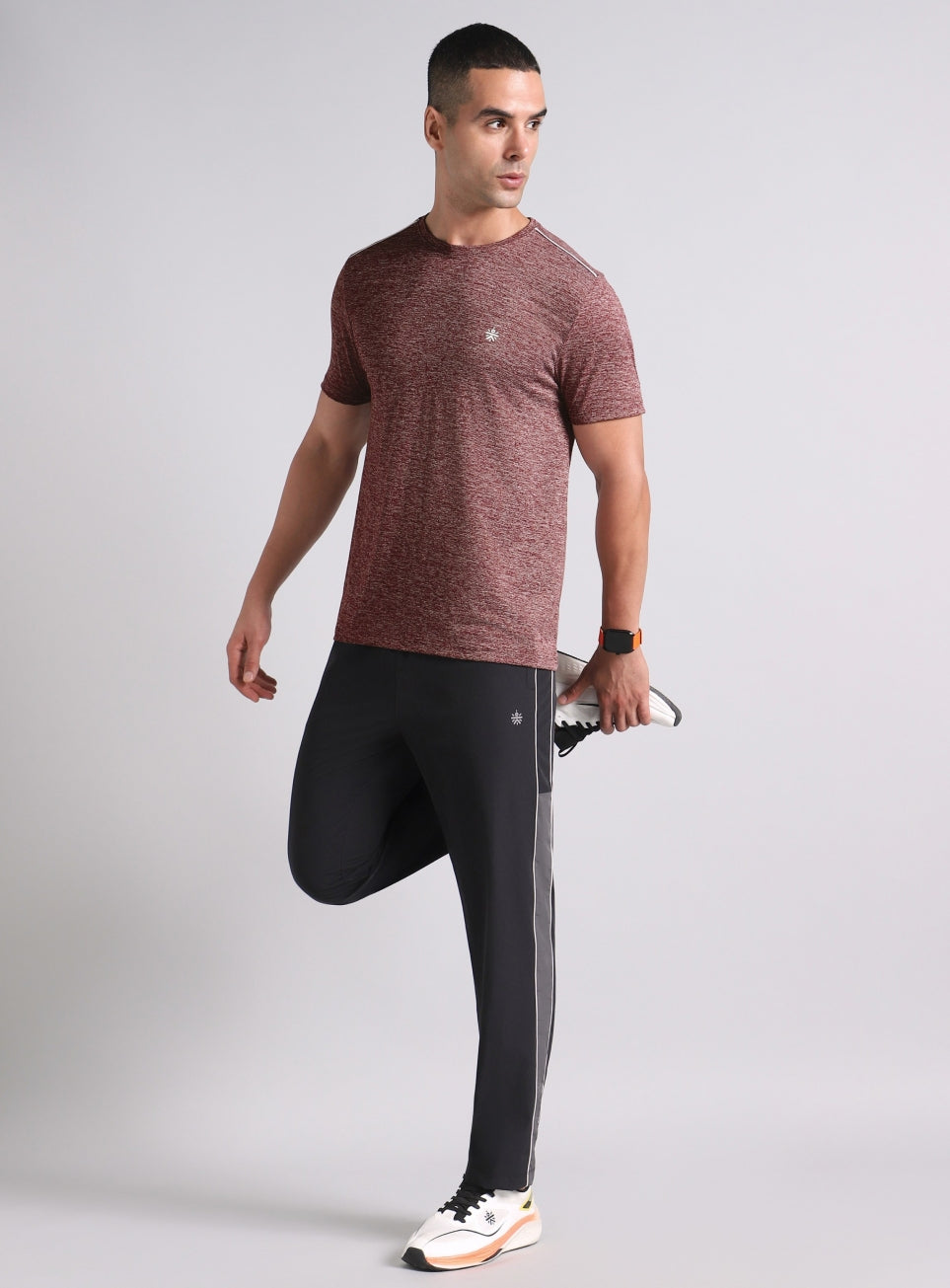 Men's Move All Day Plum Comfortech T-shirt