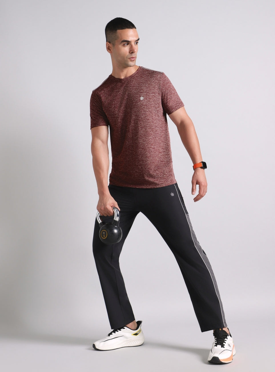 Men's Move All Day Plum Comfortech T-shirt