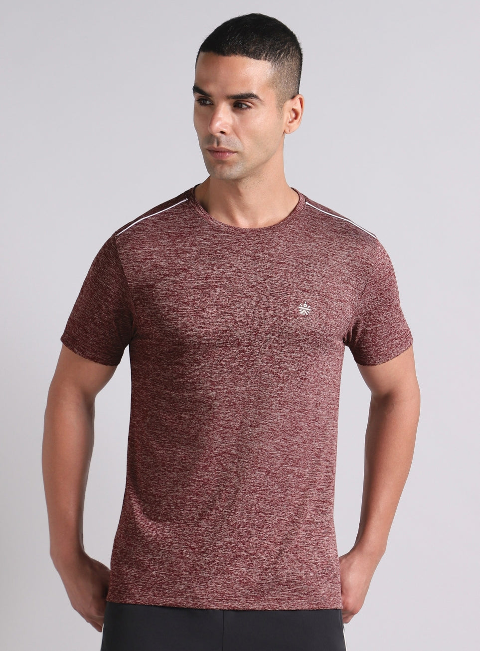 Men's Move All Day Plum Comfortech T-shirt