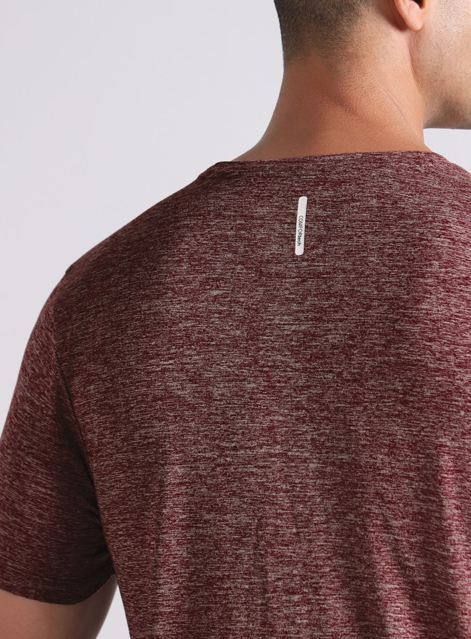 Men's Move All Day Plum Comfortech T-shirt