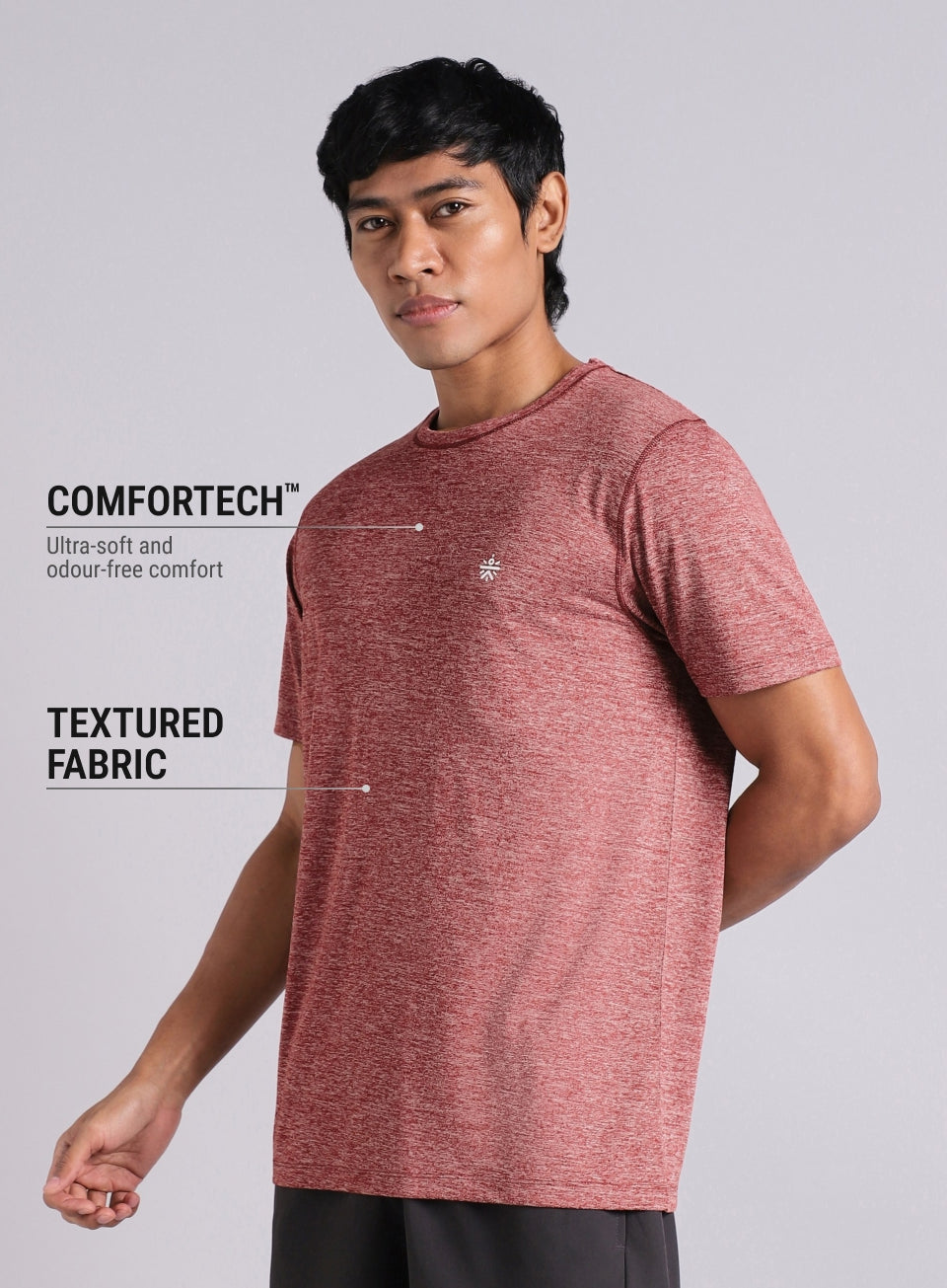 Men's Red Core Performance Comfortech T-shirt