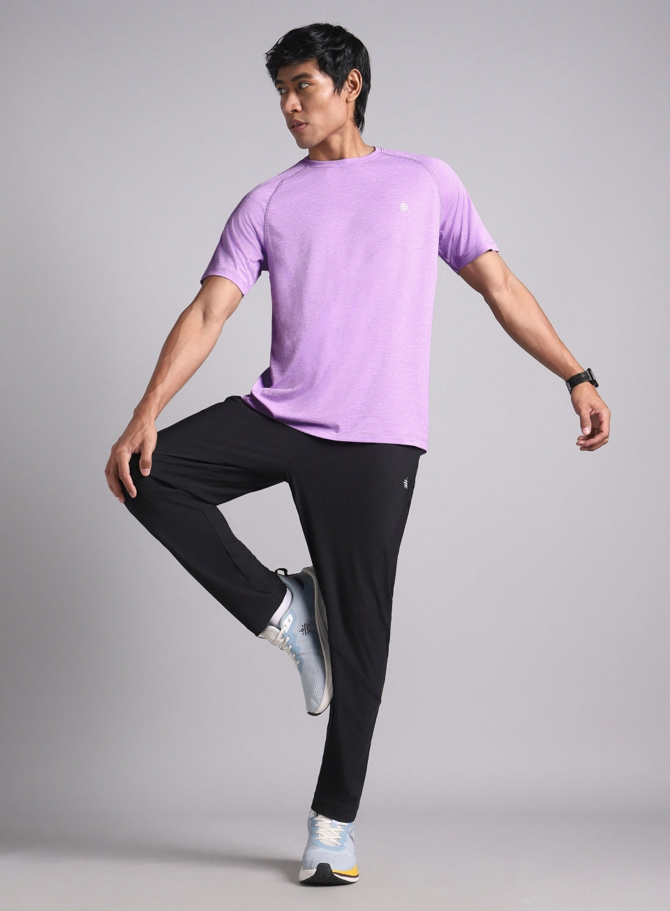 Men's Purple Train All Day COMFORtech T-shirt
