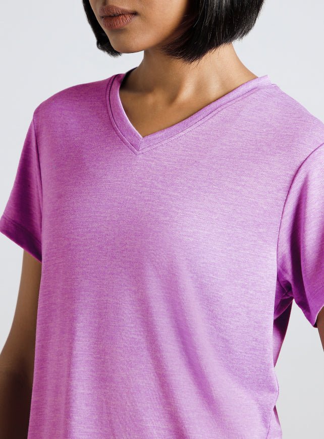Women's Purple Cult Ulitmate Training COMFORtech™ V-Neck T-shirt