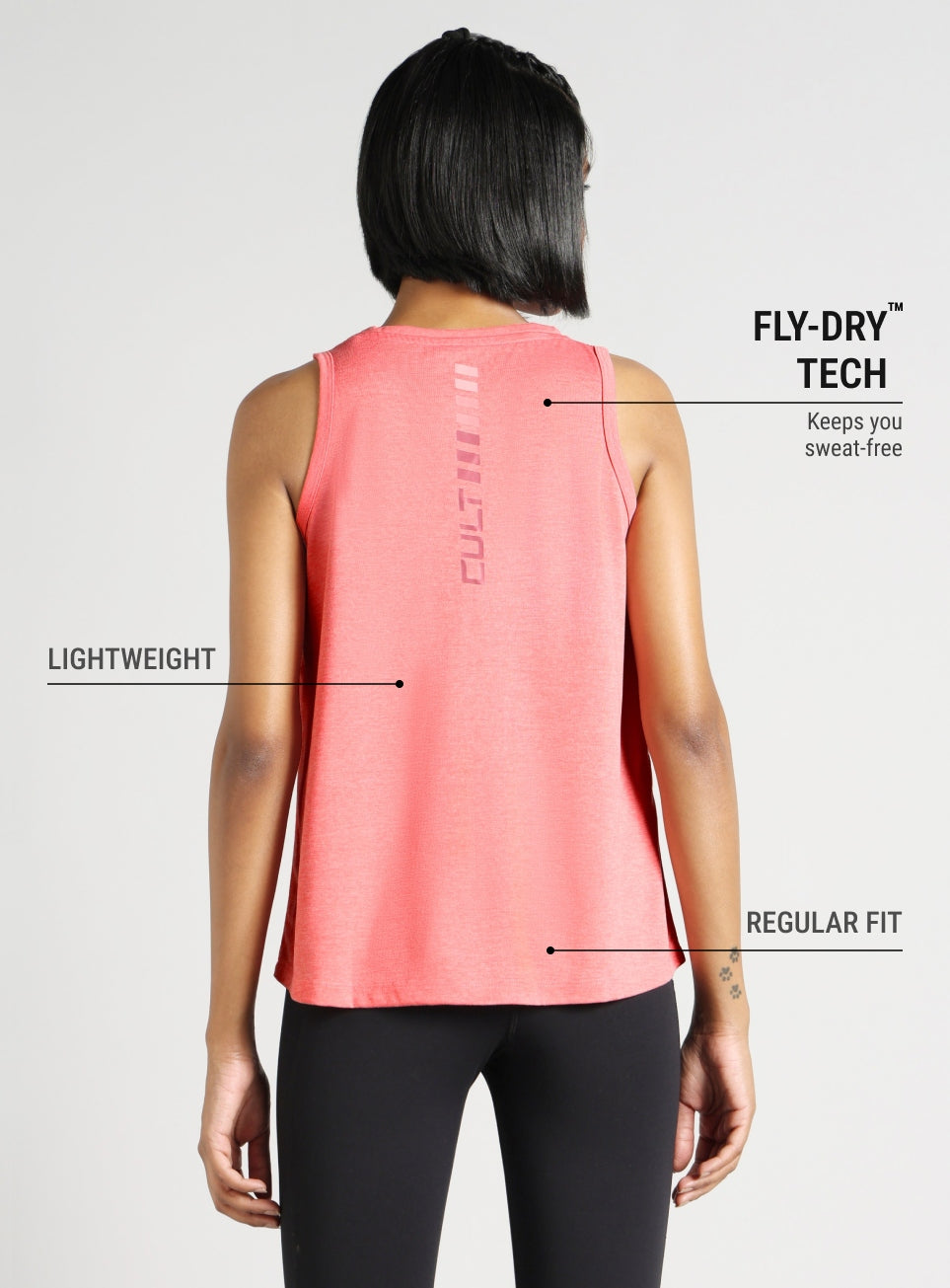 Women's Peach Muscle Up Comfortech Tank