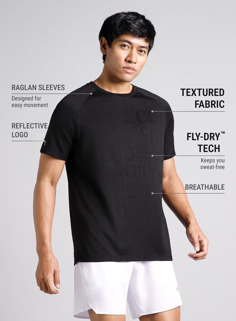 Men's Black CULT ZERO Run Tee