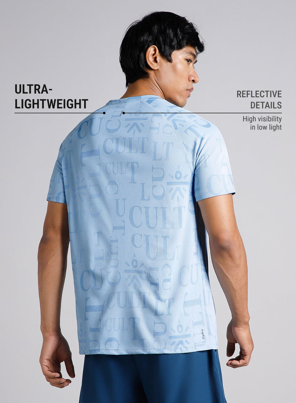 Men's Blue CULT ZERO Run Tee