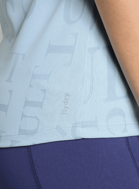 Women's Blue CULT ZERO Knit Tech Running T-shirt