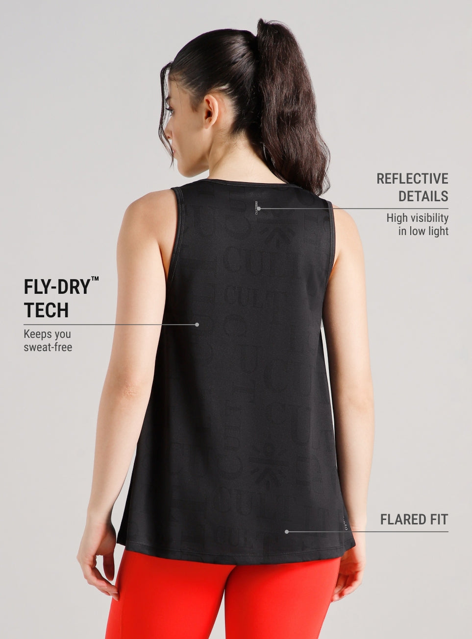 Women's Black CULT ZERO Striders Tank