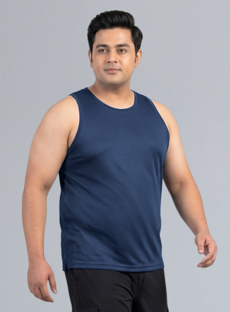 Men's Navy Training Essential Plus Size Tank