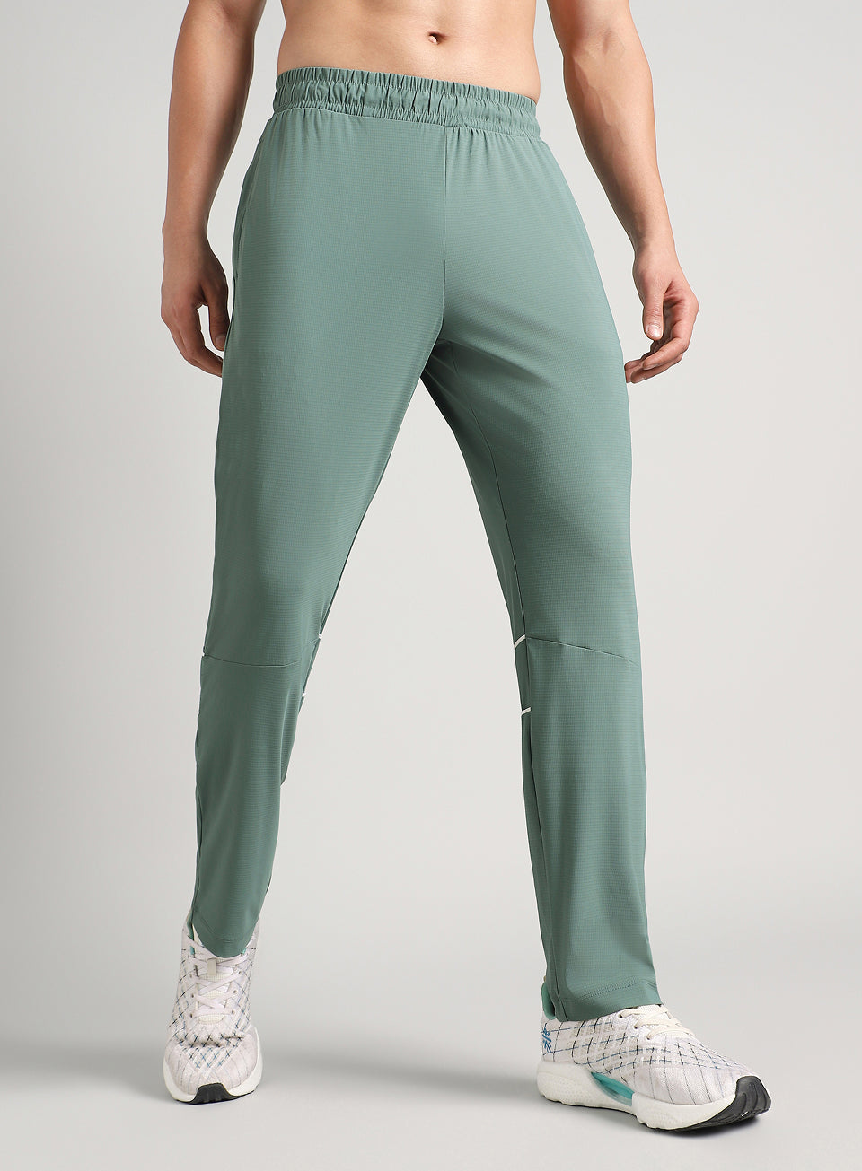 Men's Blue Self Stripe Tech Training Trackpants