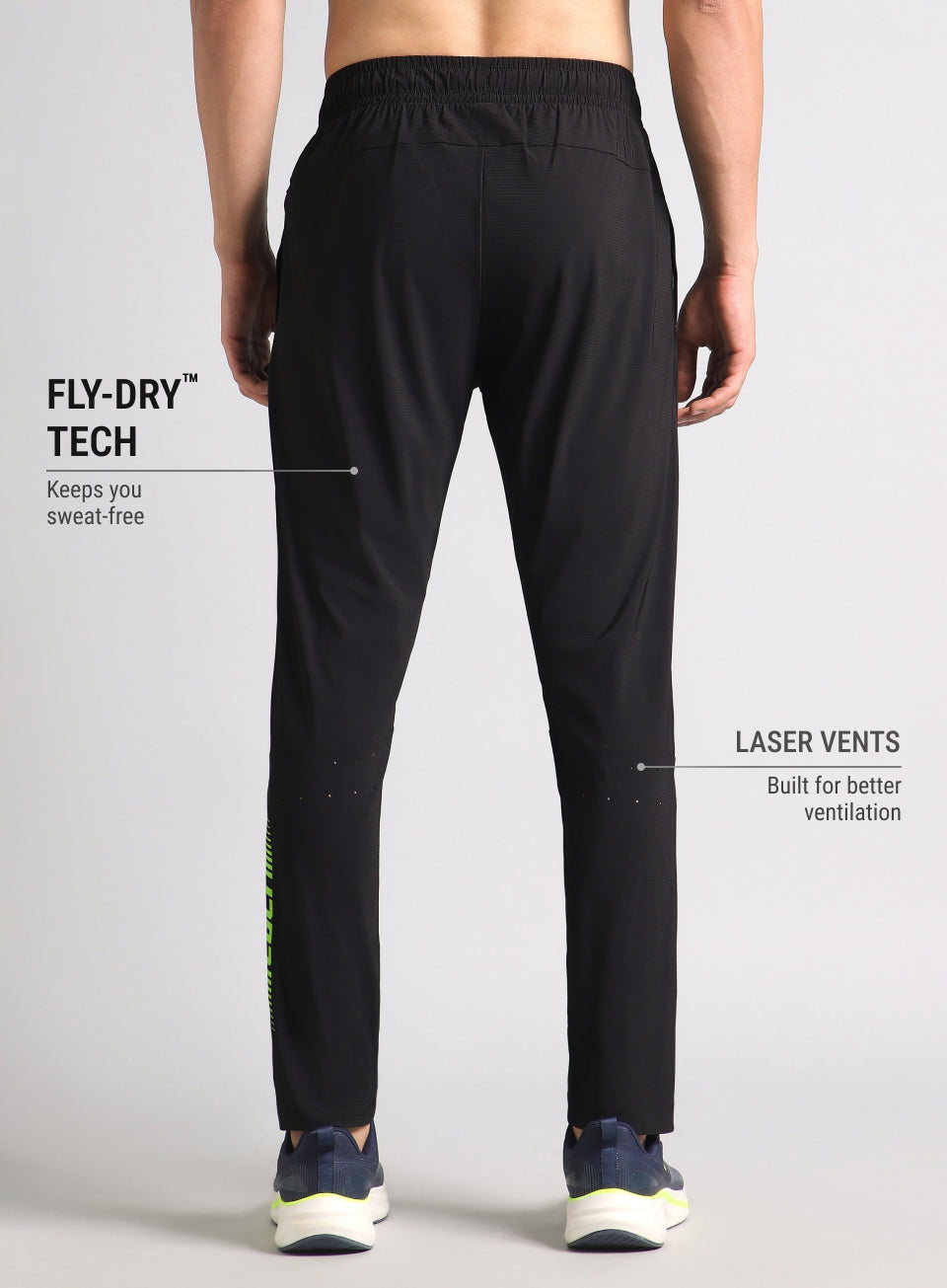 Men's Black Cult Performance Training Trackpants