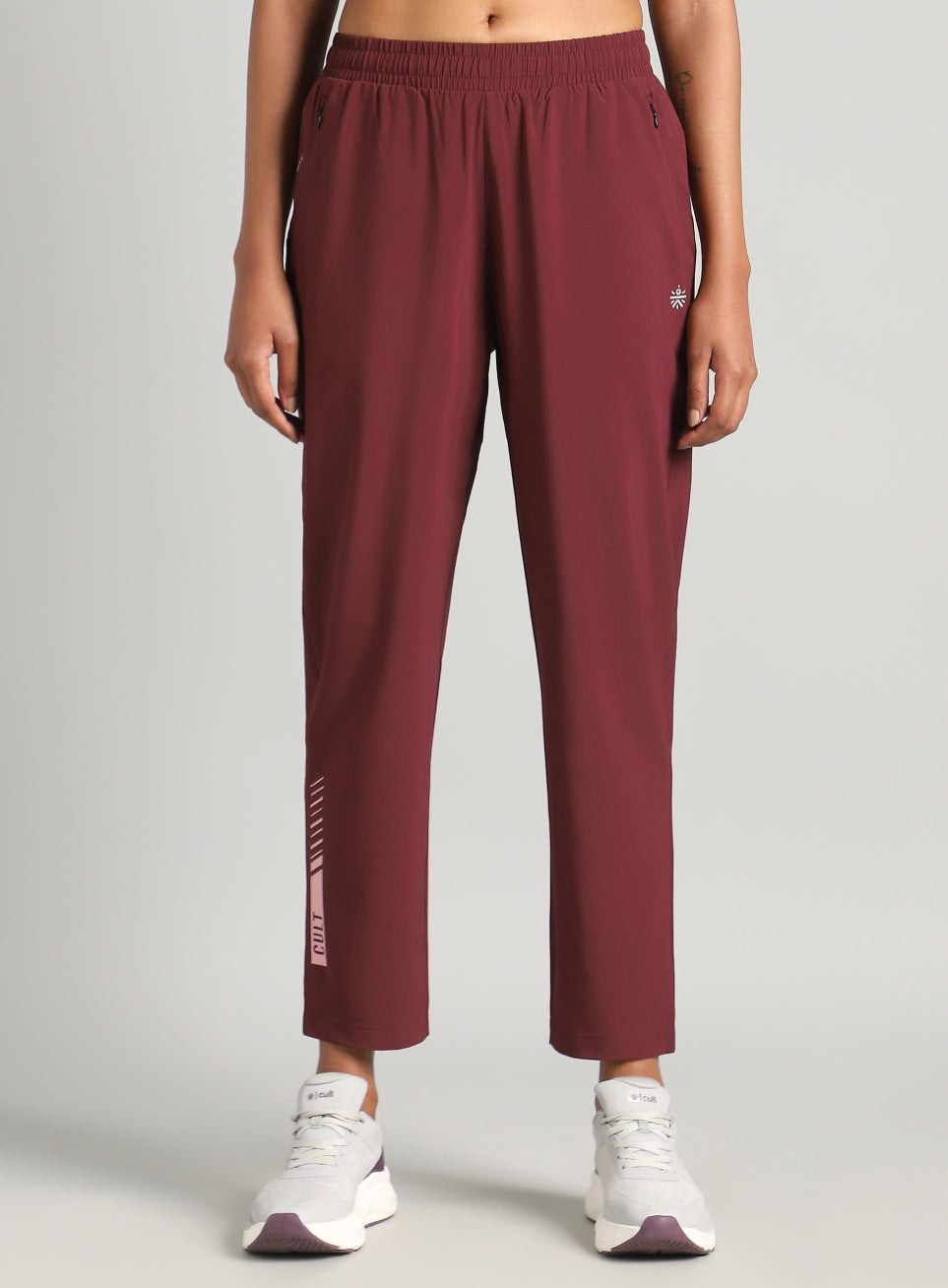 Women's Maroon True Strength Training Trackpants