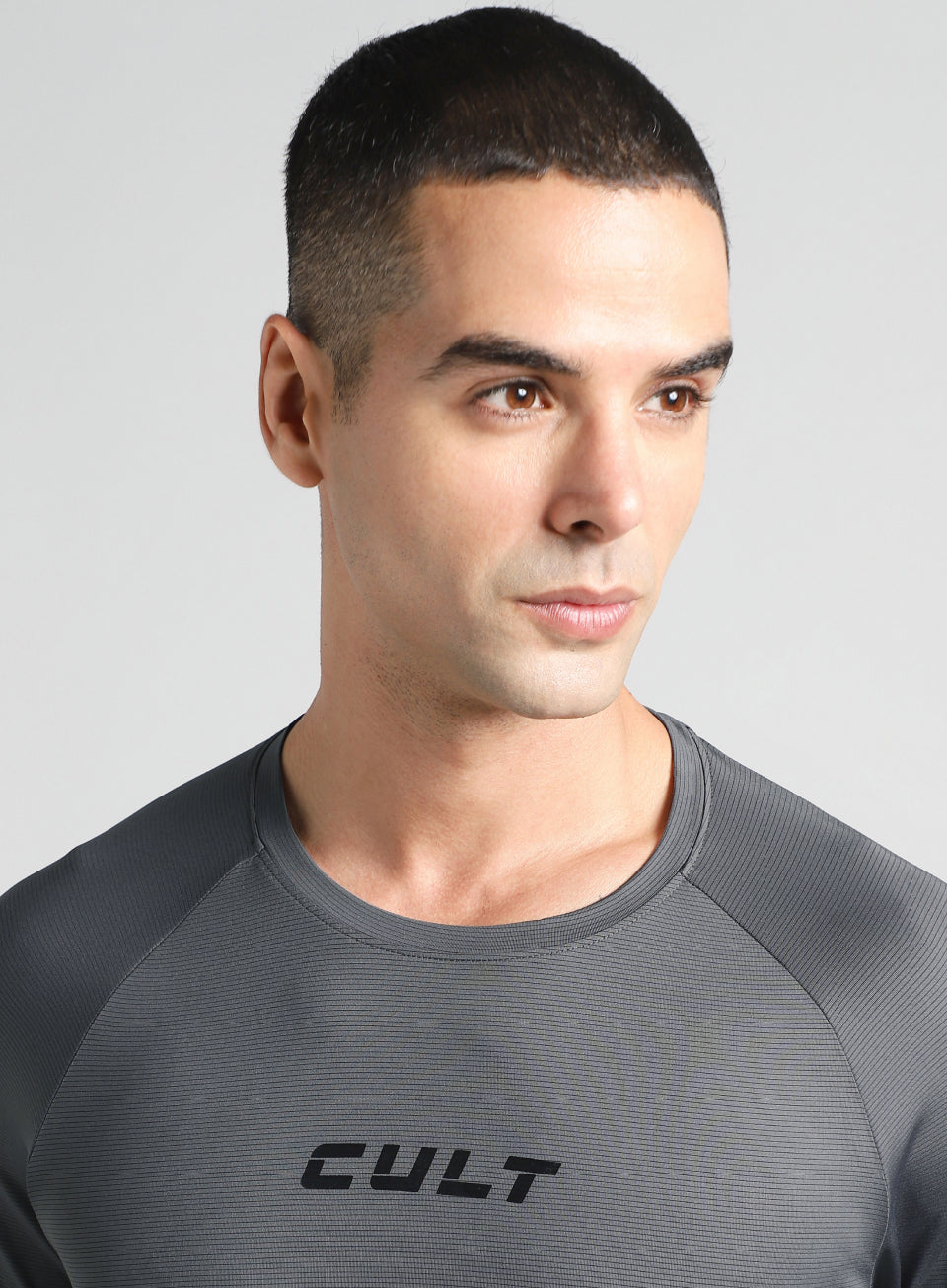 Men's Grey Ultra Man Training T-shirt