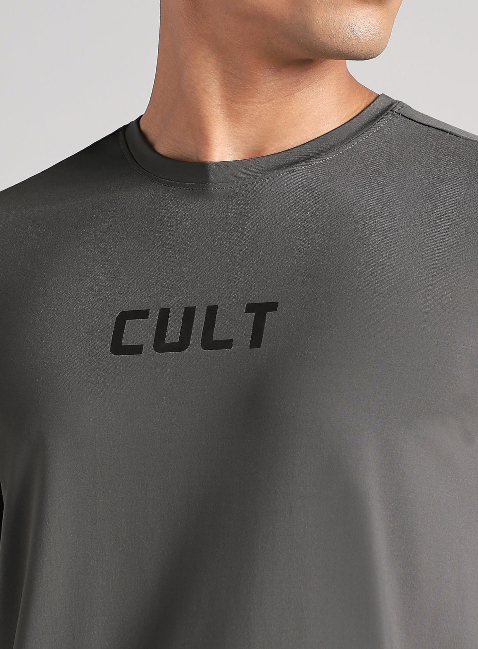 Men's Dark Grey Contour Vent Training T-Shirt